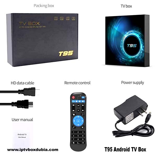 Boîtier TV Android 4K – 4 Go RAM, 128 Go ROM – Android 14 – Wi-Fi 6 – HDR10 – Commande Vocale – Pour IPTV, Streaming
